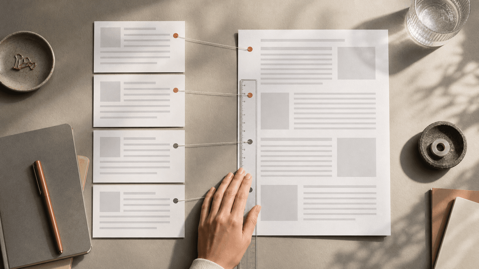 Editor protecting citations, numbers, names, and technical terms during a careful rewrite